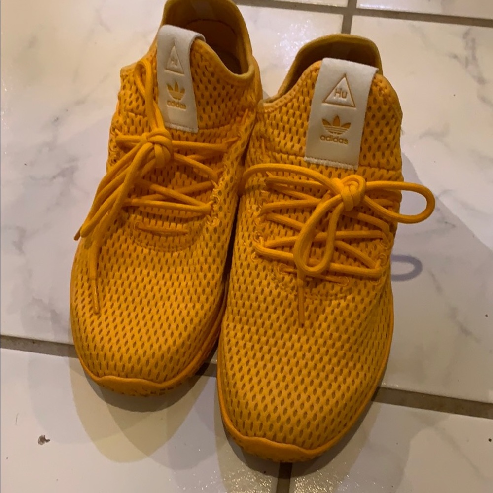 gold adidas sneakers